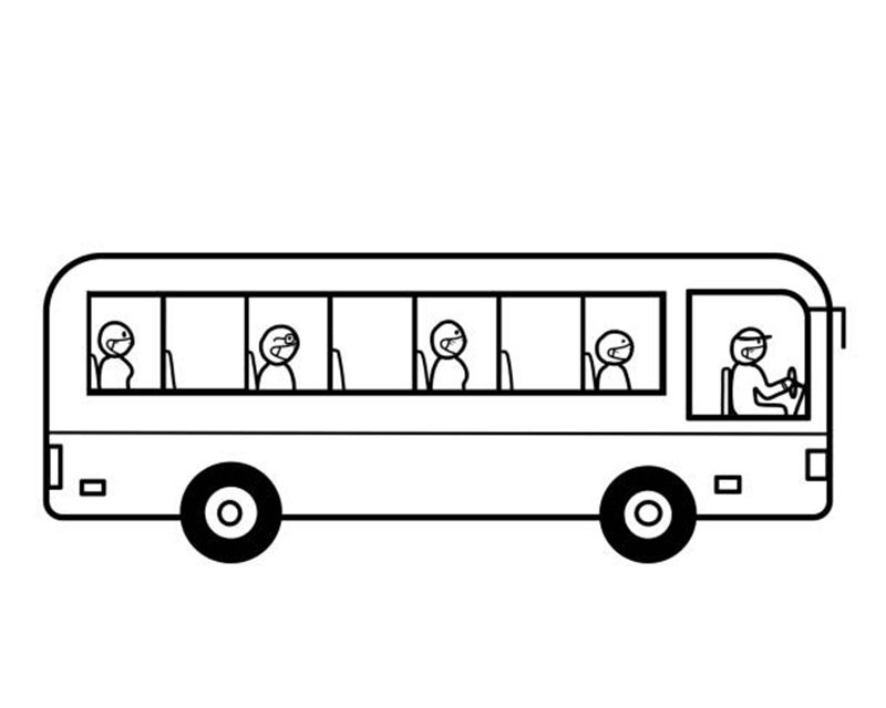 tô màu xe buýt 9