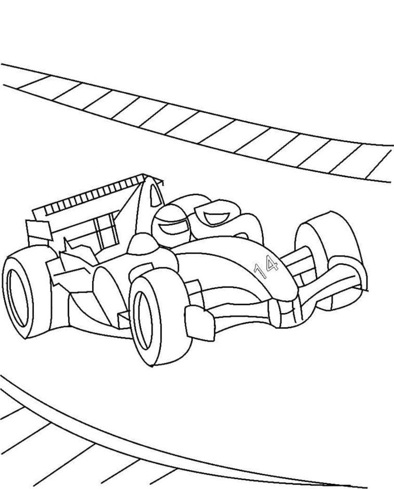 tô màu xe đua 15