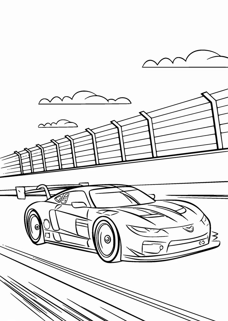 tô màu xe đua 25