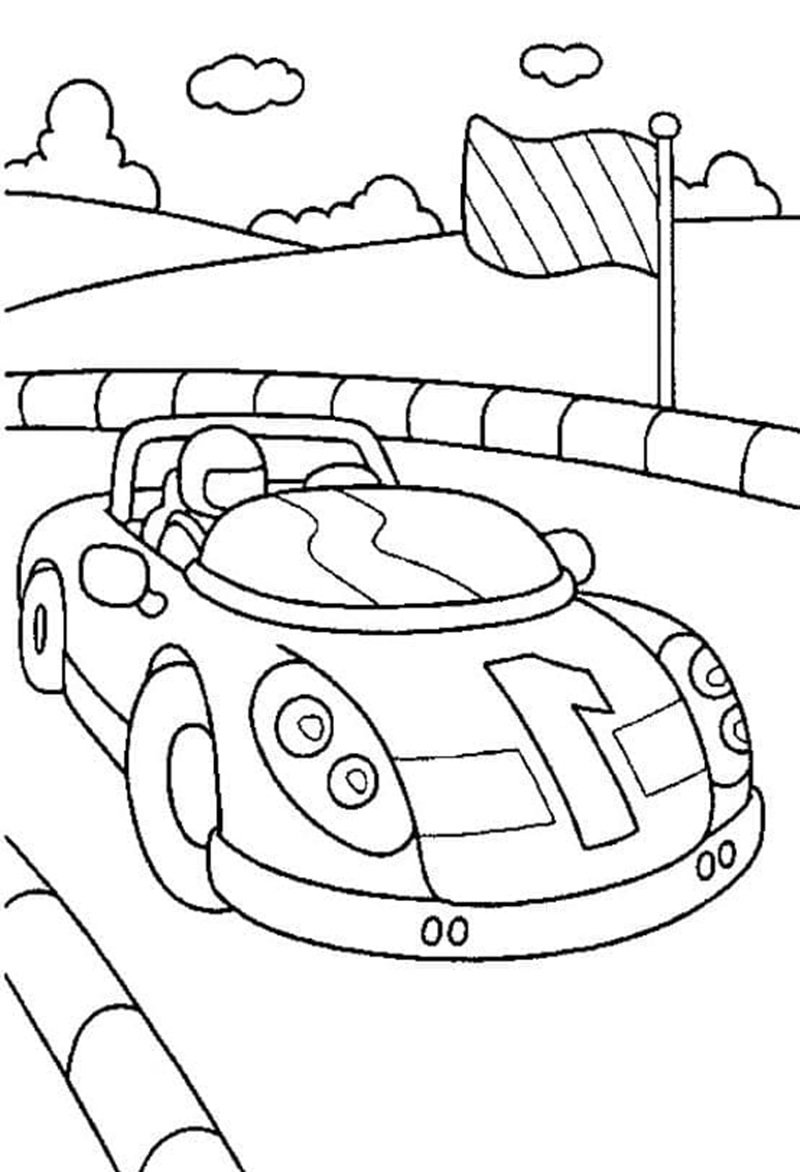 tô màu xe đua 3