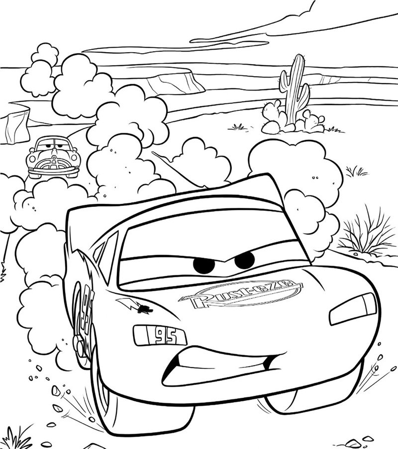 tô màu xe đua 30