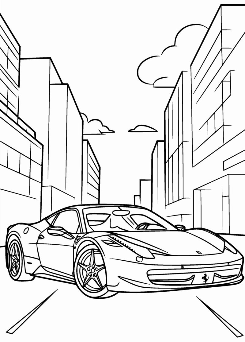 tô màu xe đua 35
