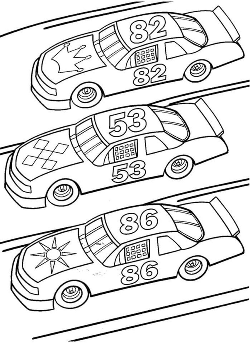 tô màu xe đua 4