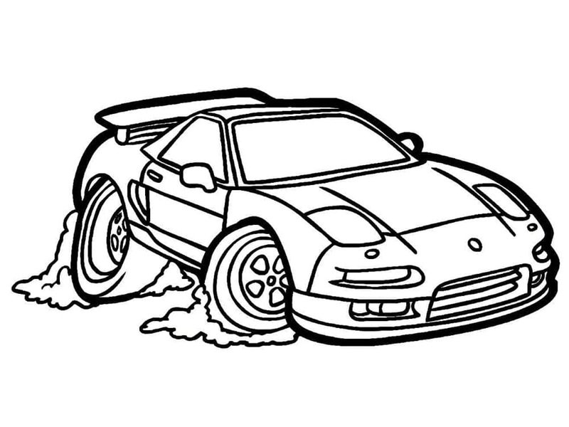tô màu xe đua 8