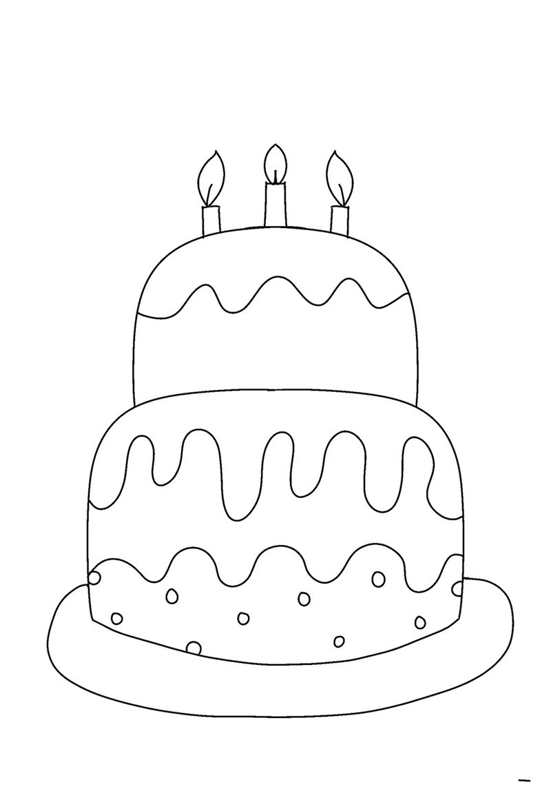 tranh tô màu bánh kem 19