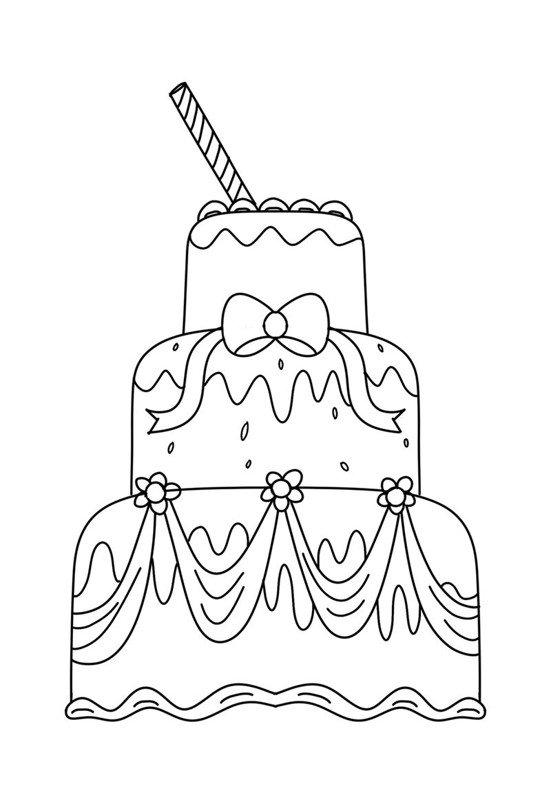 tranh tô màu bánh kem 20