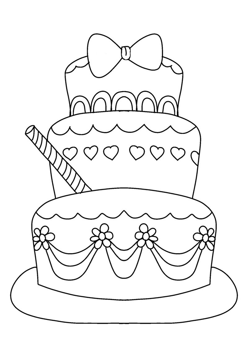 tranh tô màu bánh kem 21