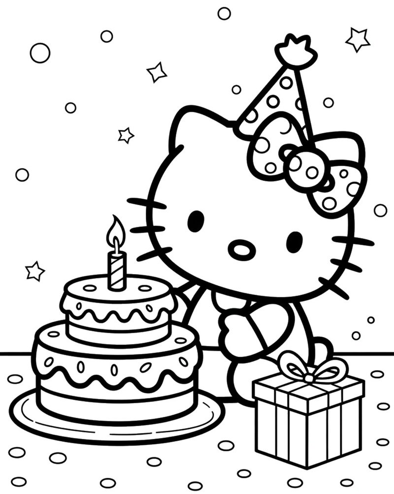 tranh tô màu bánh kem 23