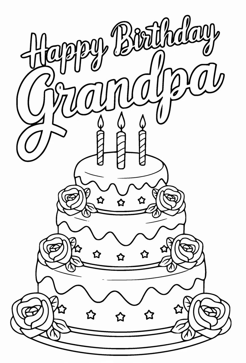 tranh tô màu bánh kem 25