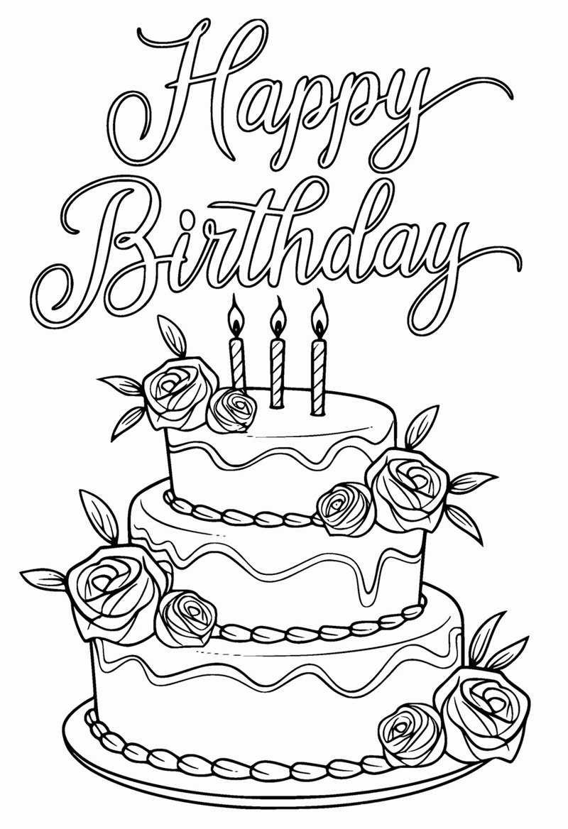 tranh tô màu bánh kem 26