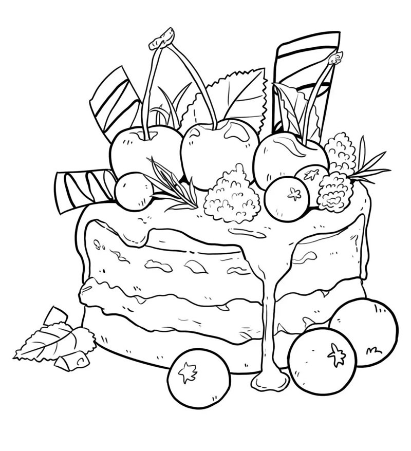 tranh tô màu bánh kem 28