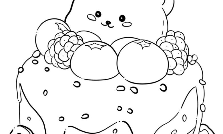 tranh tô màu bánh kem 29