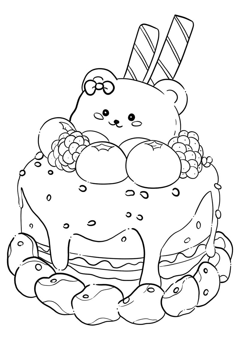 tranh tô màu bánh kem 29