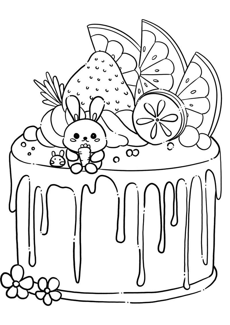tranh tô màu bánh kem 30