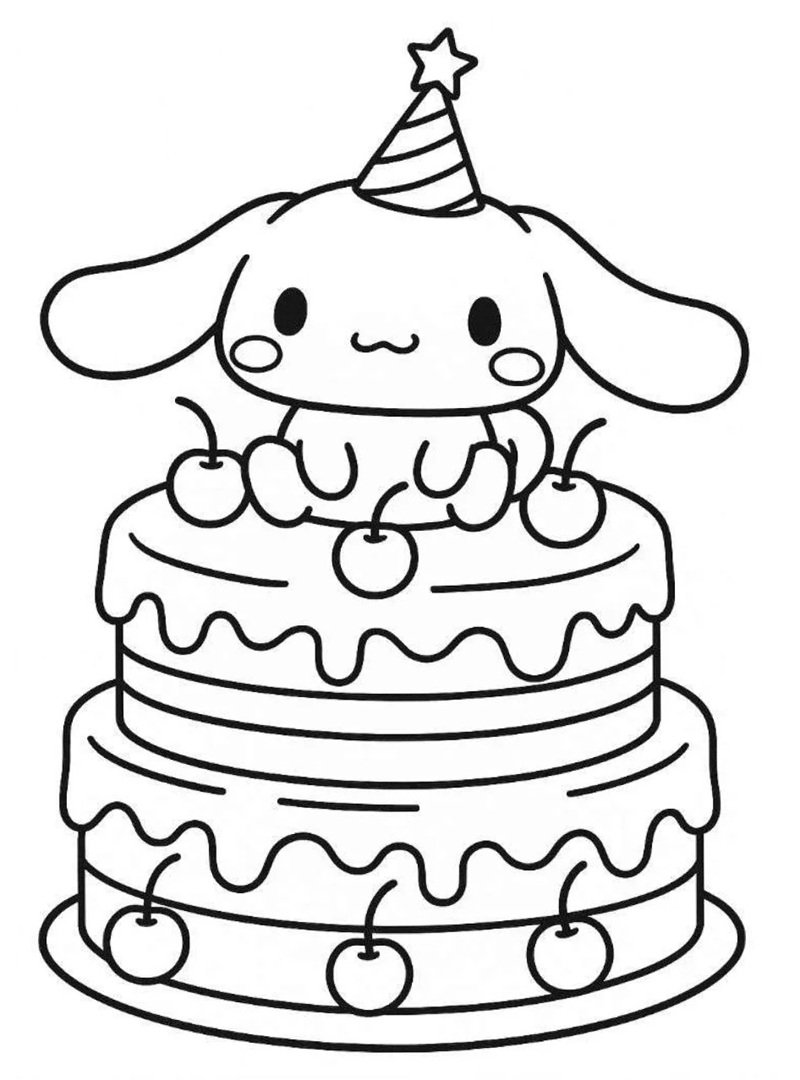 tranh tô màu bánh kem 36