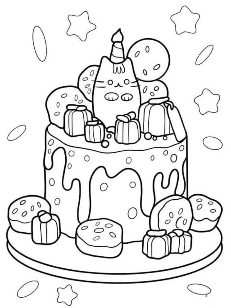 tranh tô màu bánh kem 9
