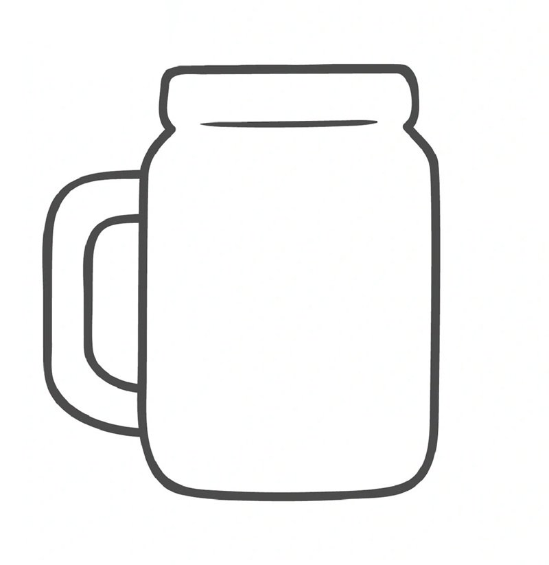 tranh tô màu cái cốc 1