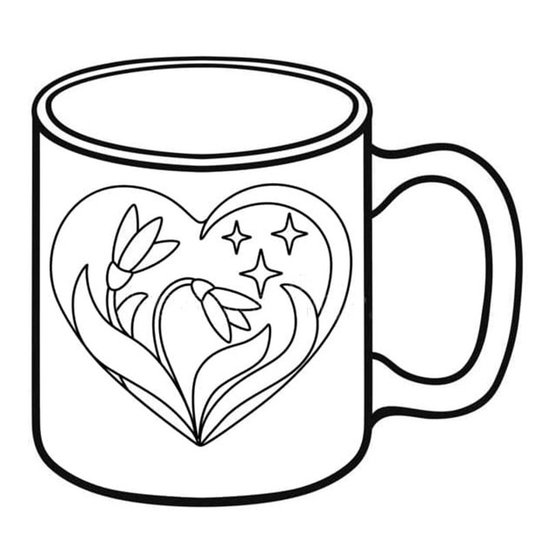 tranh tô màu cái cốc 14