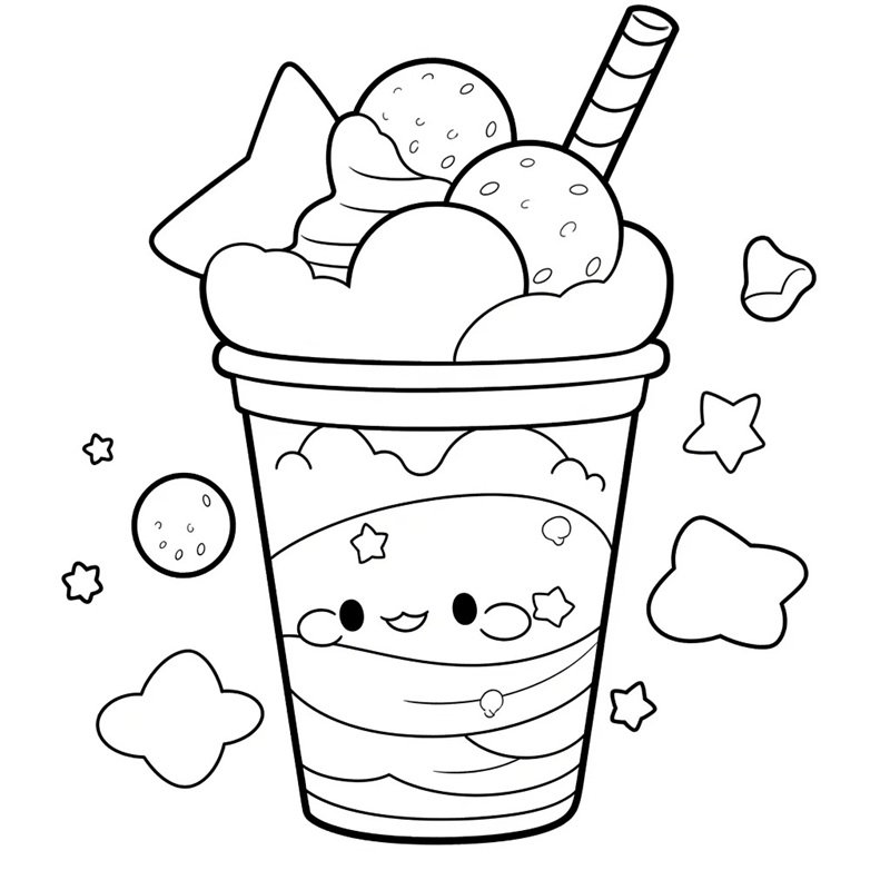 tranh tô màu cái cốc 23