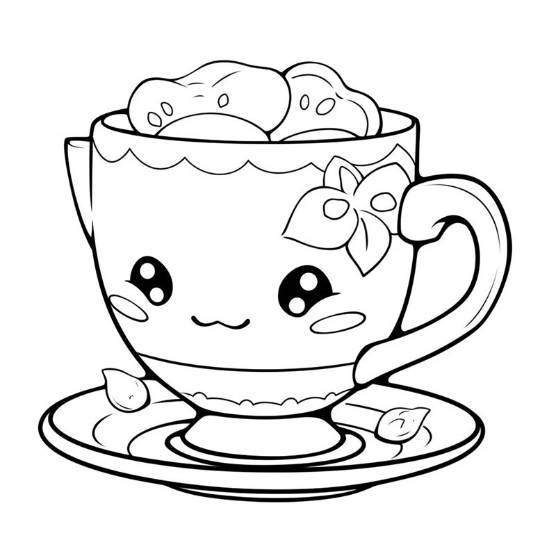 tranh tô màu cái cốc 25