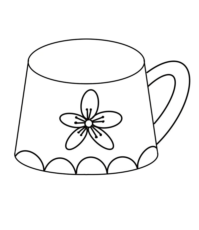 tranh tô màu cái cốc 37