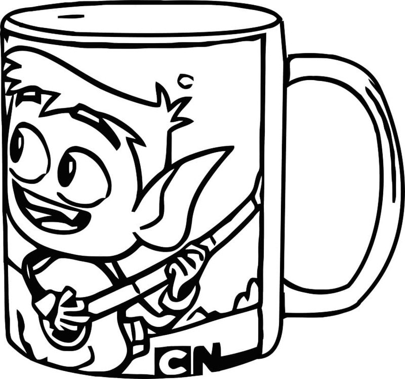 tranh tô màu cái cốc 8