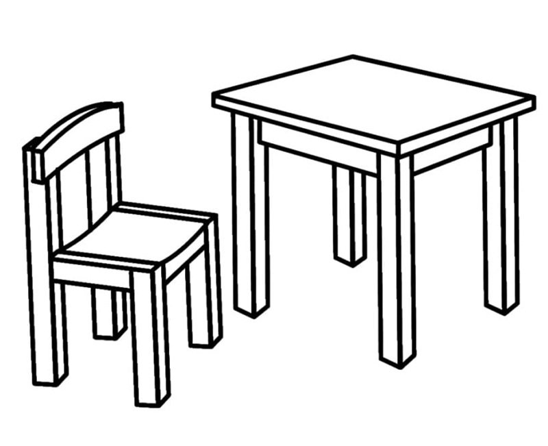 tranh tô màu đồ dùng trong gia đình 3