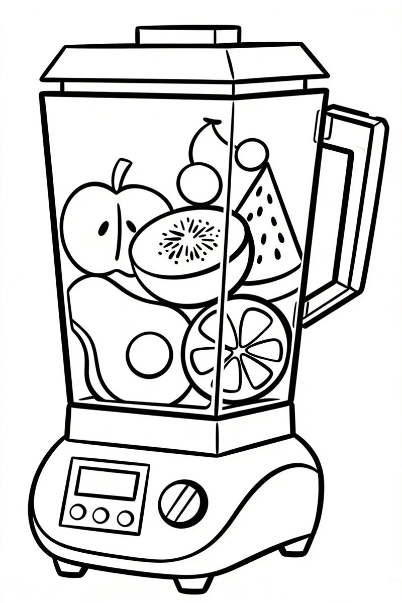 tranh tô màu đồ dùng trong gia đình 30