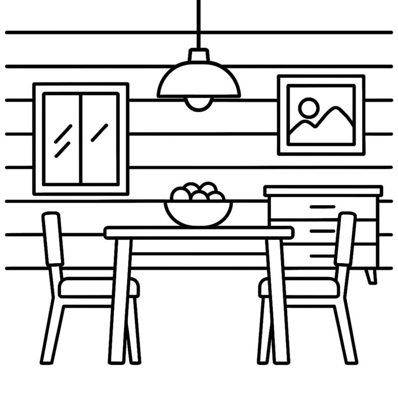 tranh tô màu đồ dùng trong gia đình 34