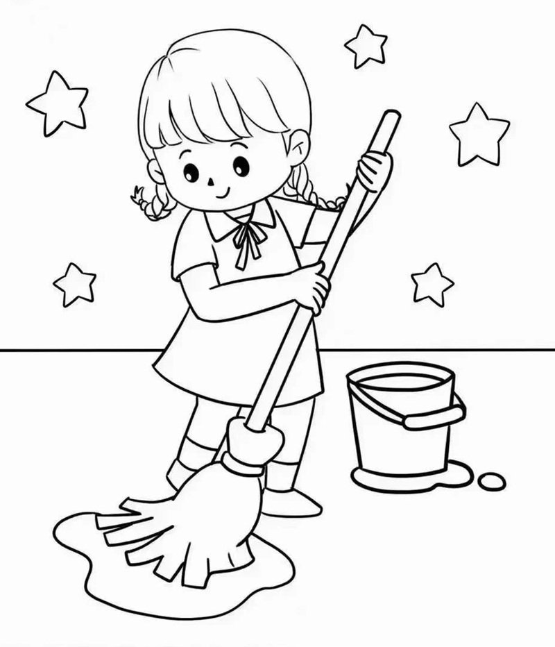 tranh tô màu đồ dùng trong gia đình 39