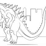 tranh tô màu godzilla 25