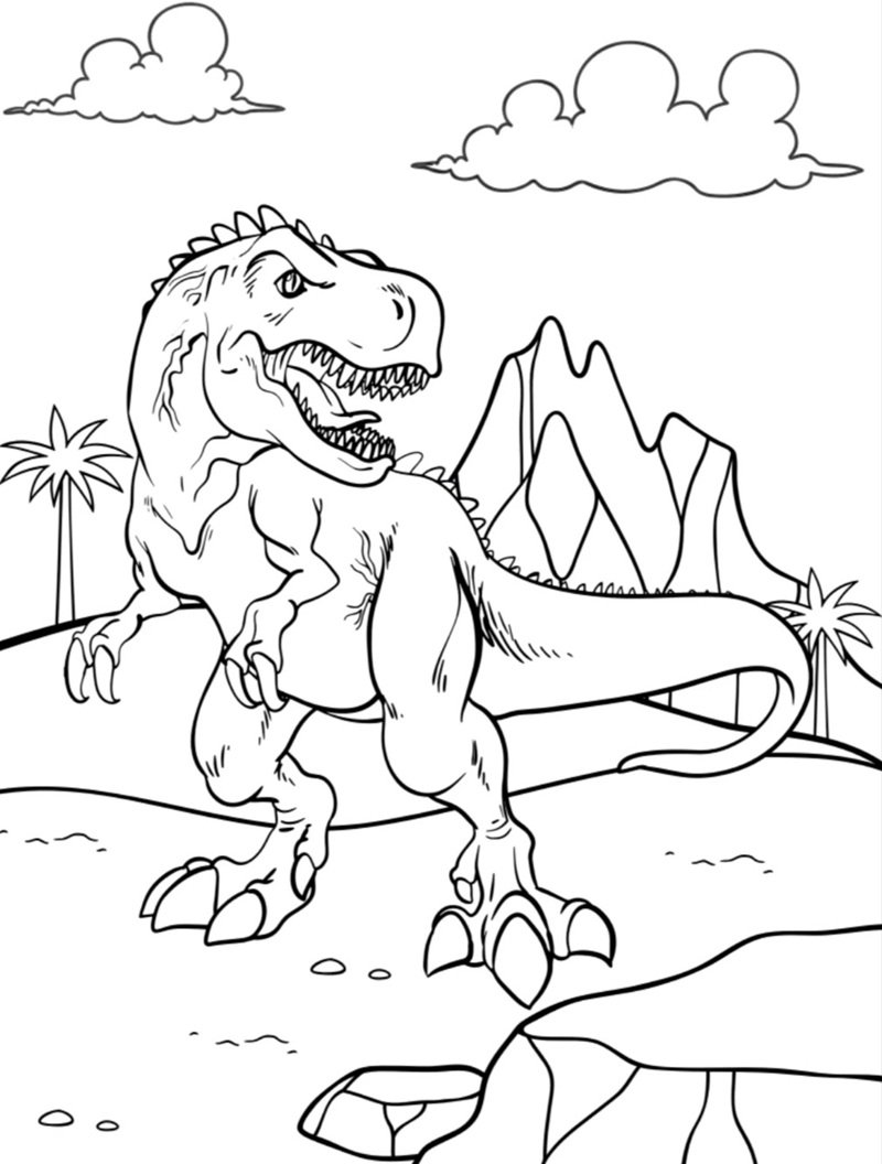 tranh tô màu godzilla 37