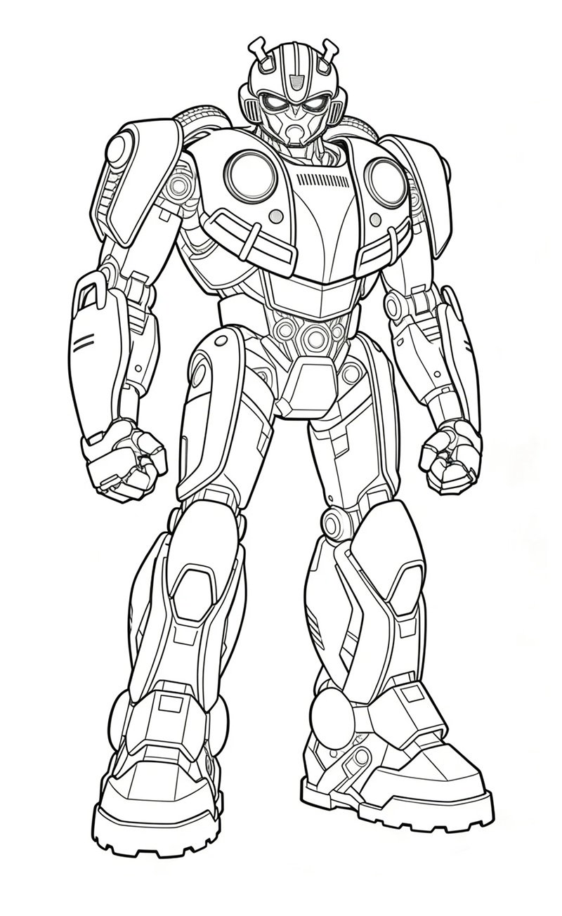 tranh tô màu optimus prime 18