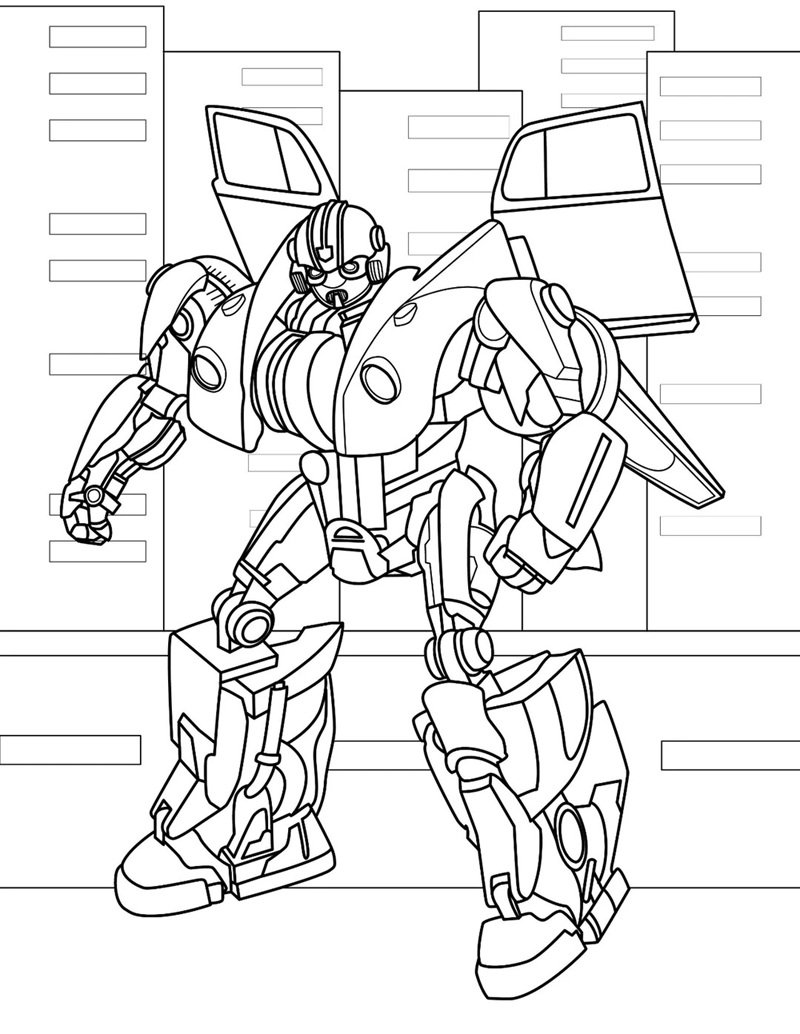 tranh tô màu optimus prime 23