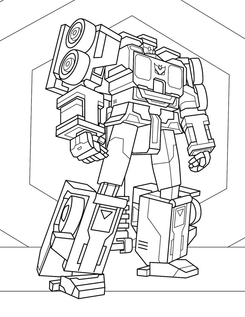 tranh tô màu optimus prime 24