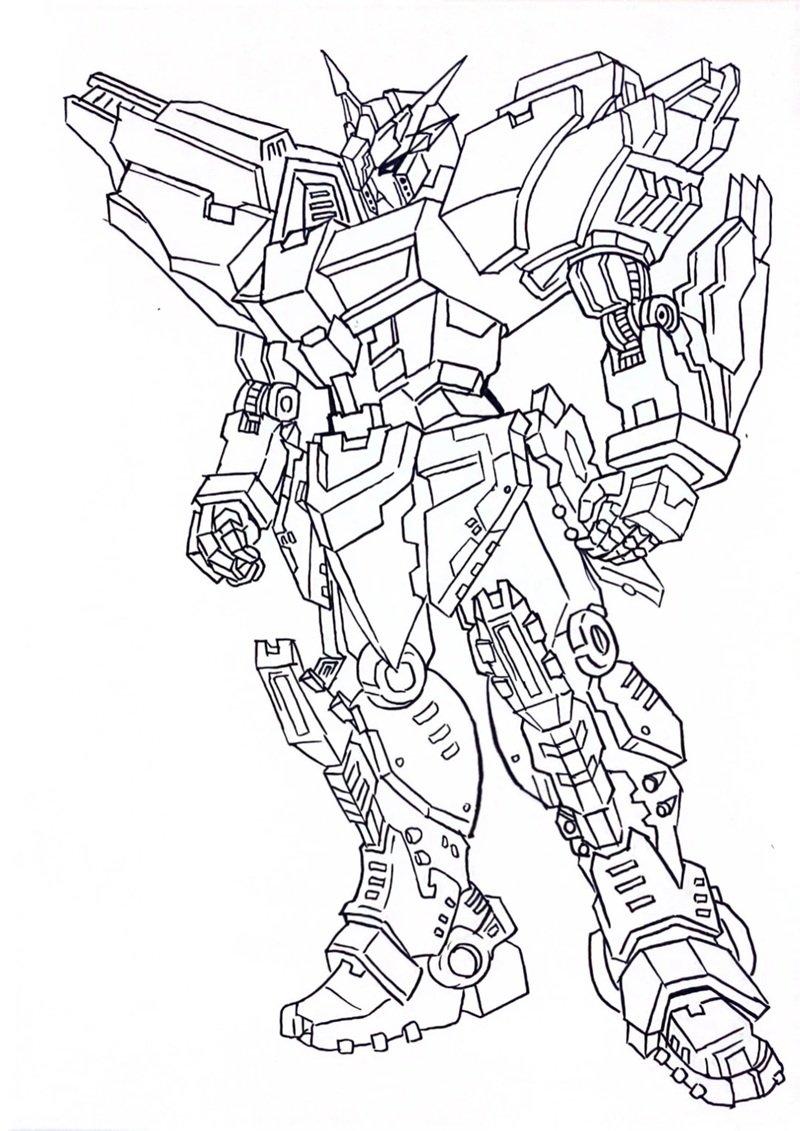 tranh tô màu optimus prime 27