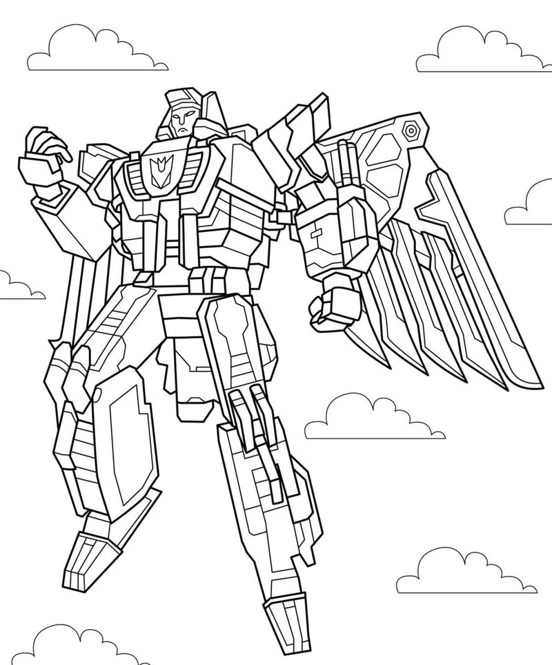 tranh tô màu optimus prime 33