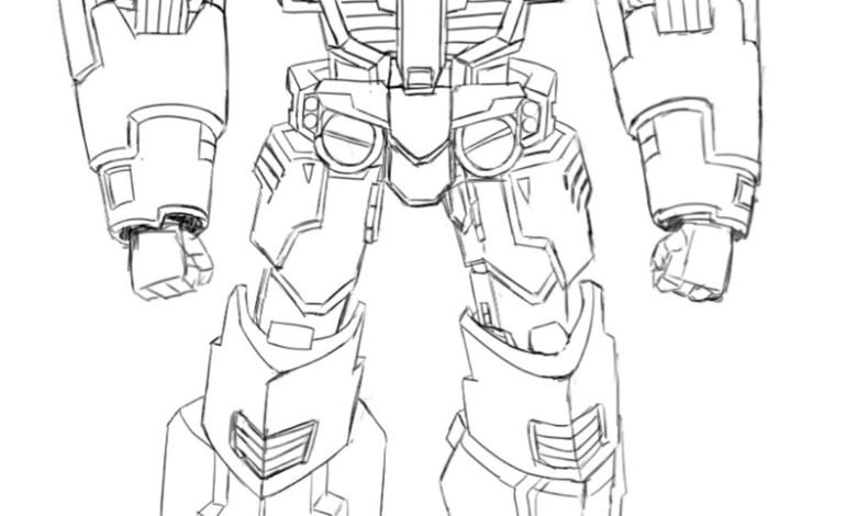 tranh tô màu optimus prime 35