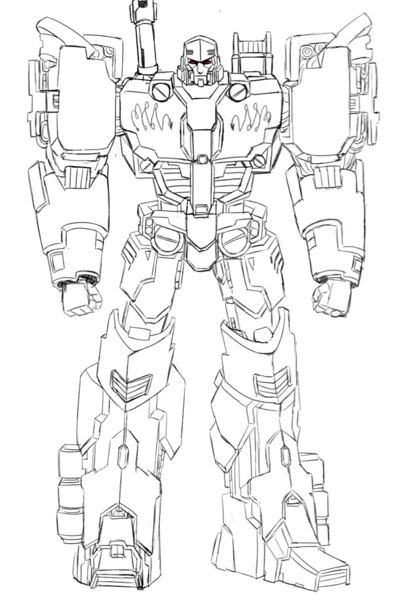 tranh tô màu optimus prime 35