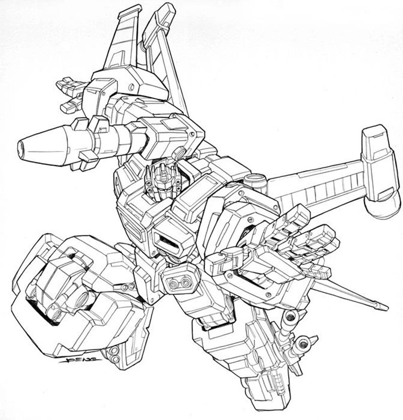 tranh tô màu optimus prime 36