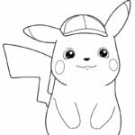 tranh tô màu pikachu 27