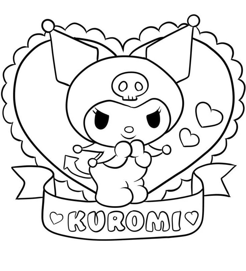 tranh tô màu Sanrio màu sắc tươi sáng