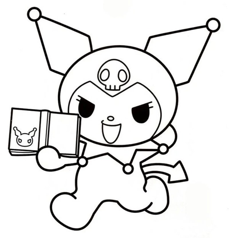 phong cách chibi tranh tô màu Sanrio