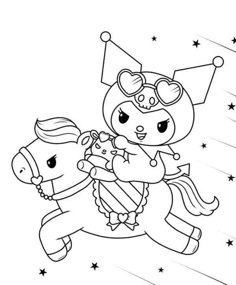 tranh Sanrio đơn giản tranh tô màu Sanrio