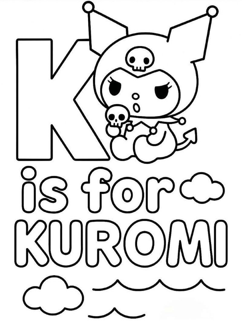 màu sắc rực rỡ tranh tô màu Sanrio