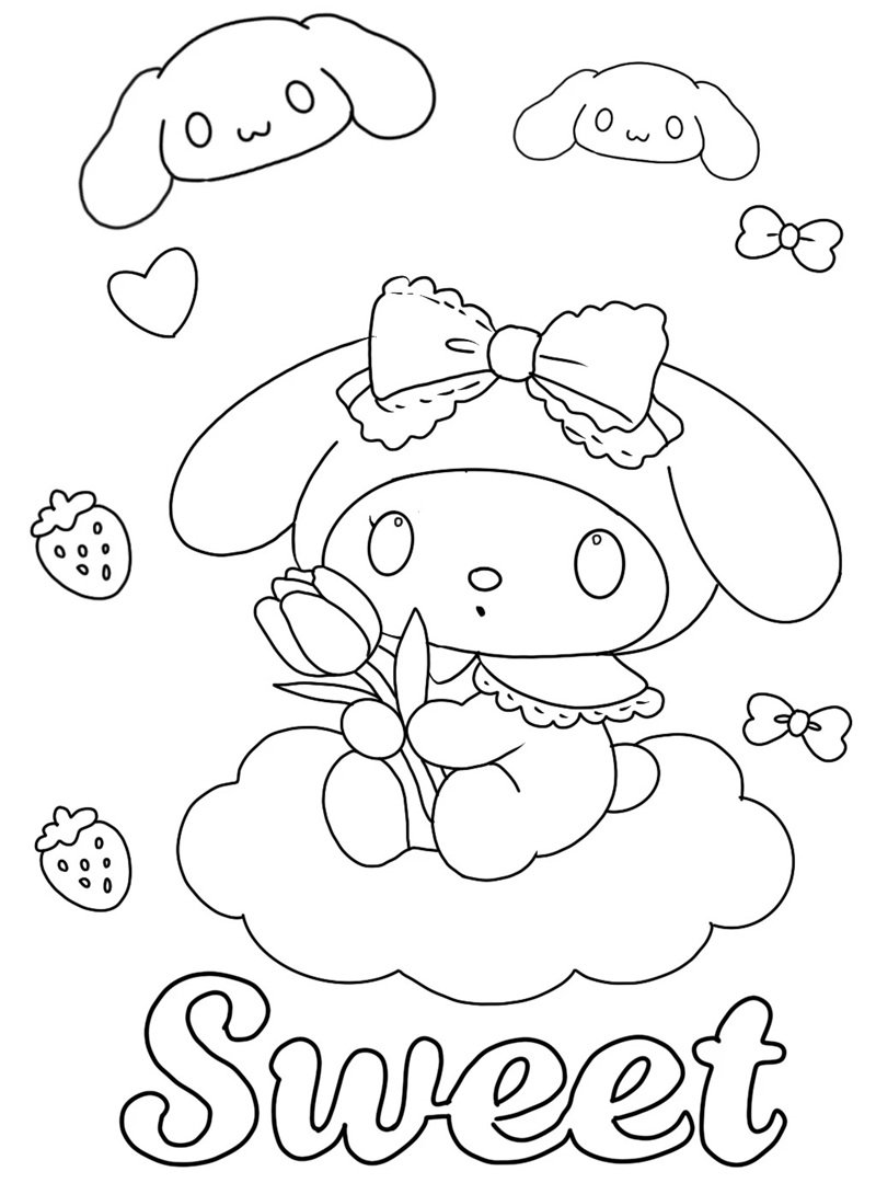 tranh tô màu sanrio 42