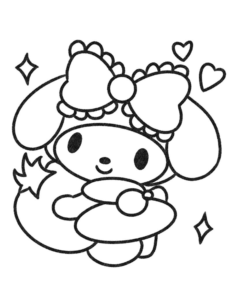 ý tưởng sáng tạo tranh tô màu Sanrio