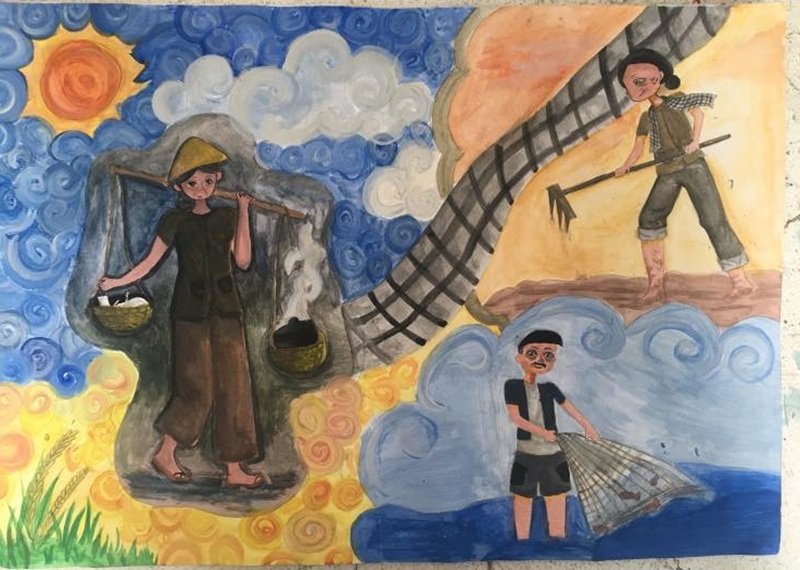 vẽ tranh tuyên truyền bảo vệ môi trường 13