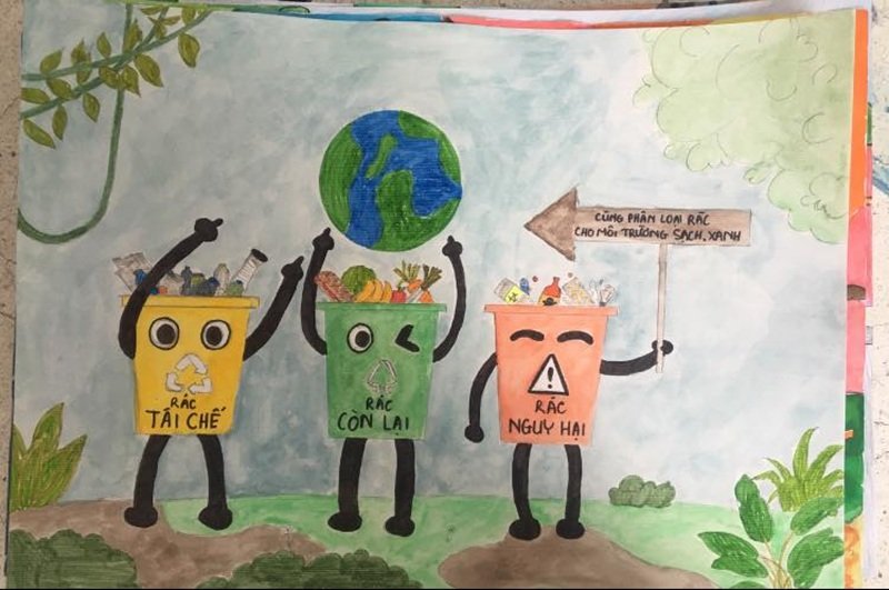 vẽ tranh tuyên truyền bảo vệ môi trường 14