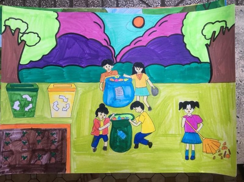 vẽ tranh tuyên truyền bảo vệ môi trường 15